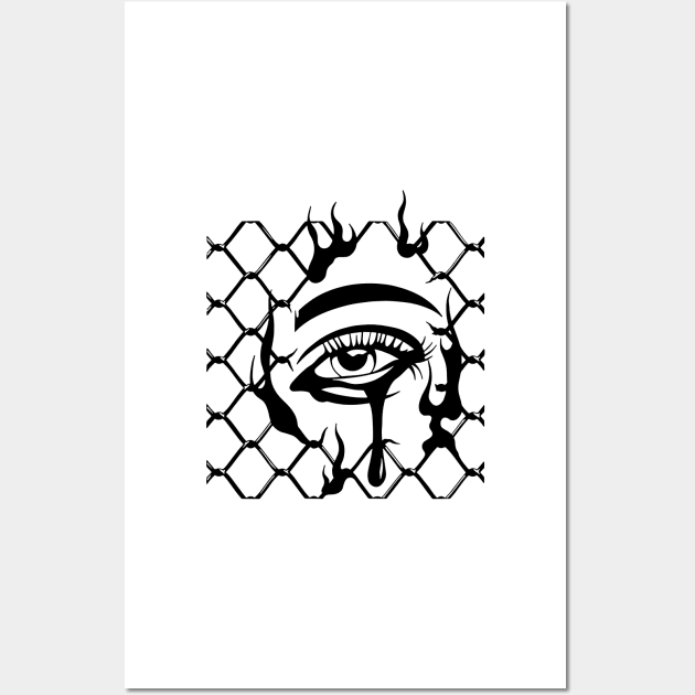 eye crying Wall Art by thedoomseed